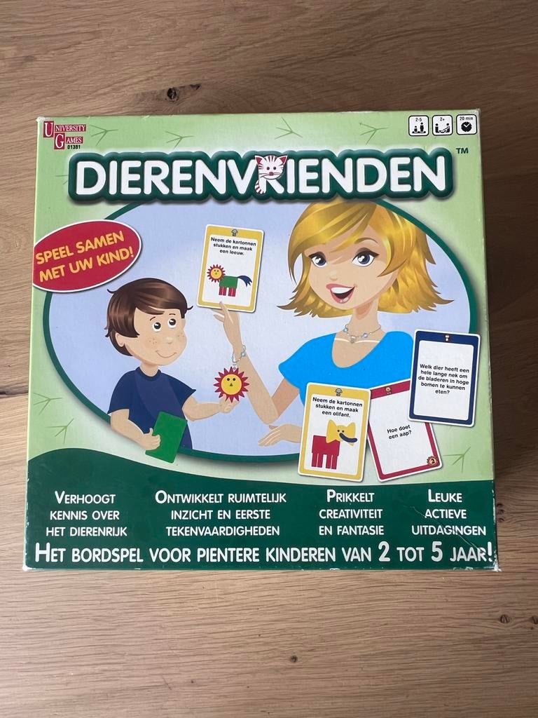 Dierenvrienden spel van University Games (2-5 jaar), Hobby en Vrije tijd, Gezelschapsspellen | Bordspellen, Een of twee spelers