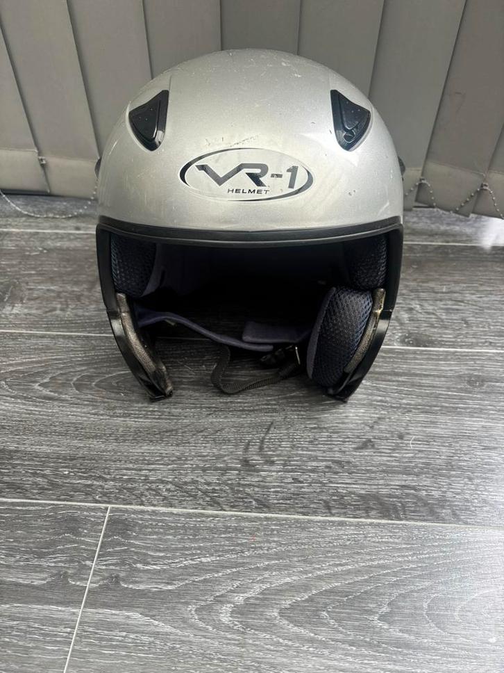 Scooterhelm, Fietsen en Brommers, Brommerhelmen, Gebruikt, Large, Ophalen
