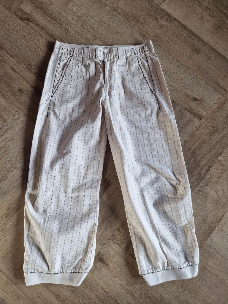 Marithe Francois Girbaud beige zomerbroek mt 34-36, Beige, Ophalen of Verzenden, Zo goed als nieuw, Driekwart