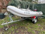 Rib rubberboot met motor en trailer, Watersport en Boten, Aluminium, Gebruikt, Benzine, Minder dan 70 pk