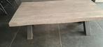 Salontafel Haco wonen met stalen onderstel, Huis en Inrichting, Tafels | Salontafels, Overige houtsoorten, Gebruikt, 100 tot 150 cm