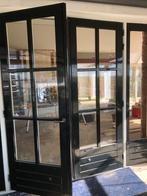 Hardhouten kozijn met deuren (200x245 cm), Doe-het-zelf en Verbouw, Deuren en Horren, Ophalen, Gebruikt, Buitendeur, Hout