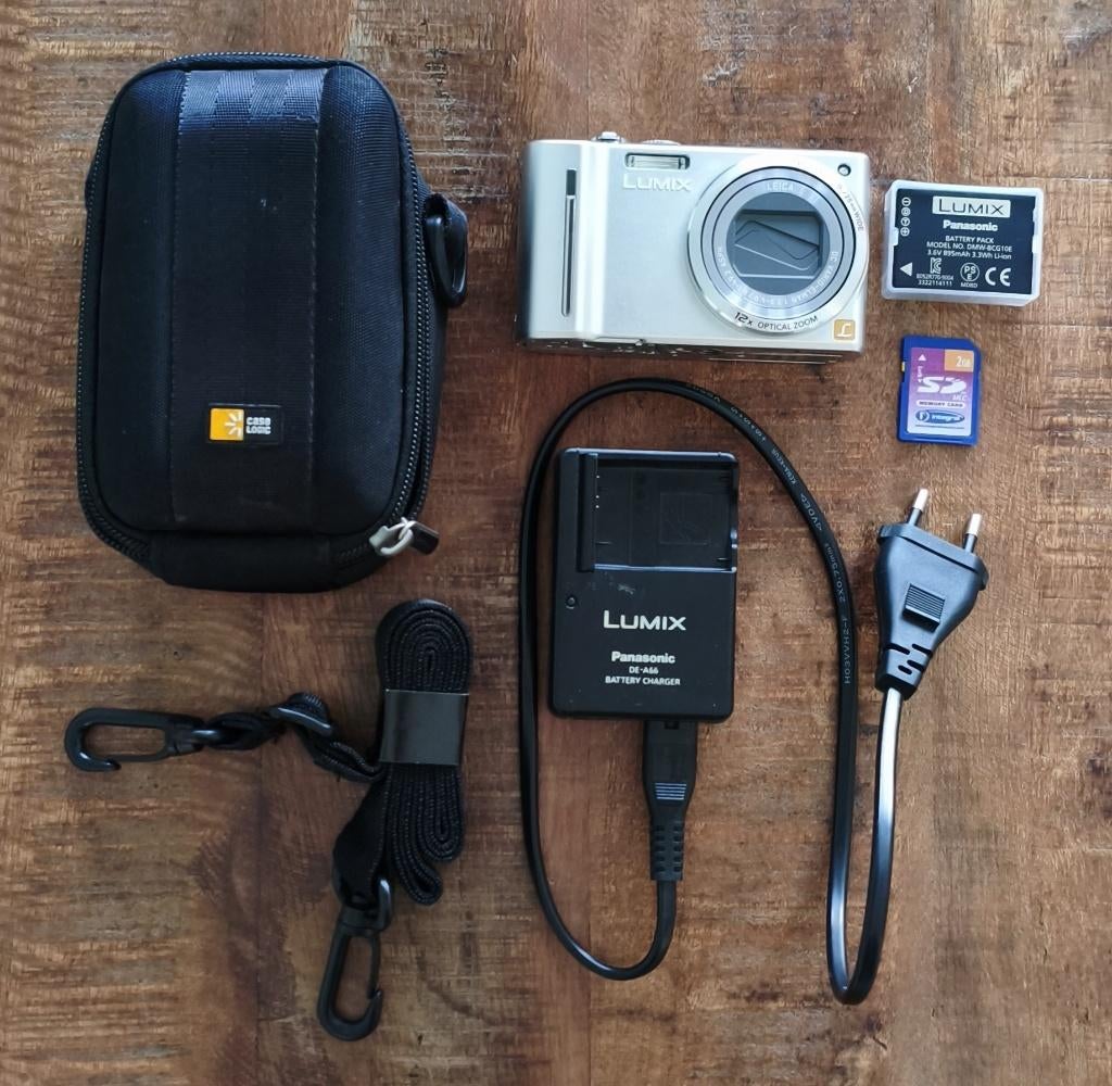 Panasonic Lumix DMC-TZ8 incl accessoires, Gebruikt, 12 Megapixel, Compact, Ophalen of Verzenden