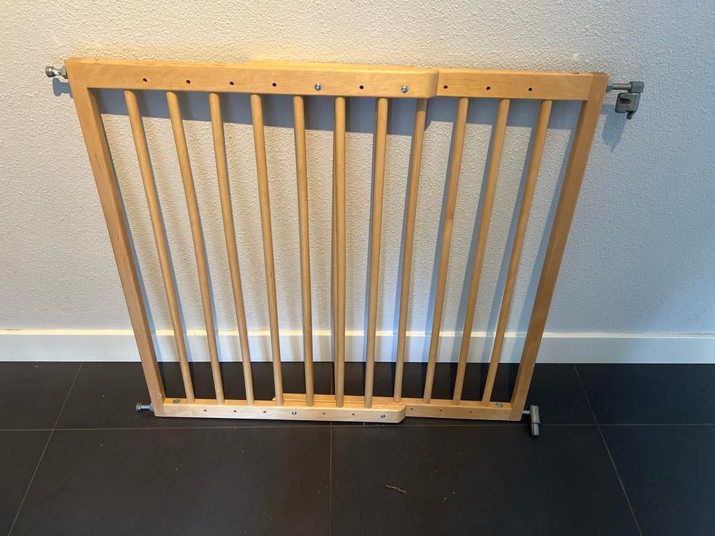 Houten traphekje, Ophalen, Gebruikt, 100 tot 115 cm, Schroefhekje