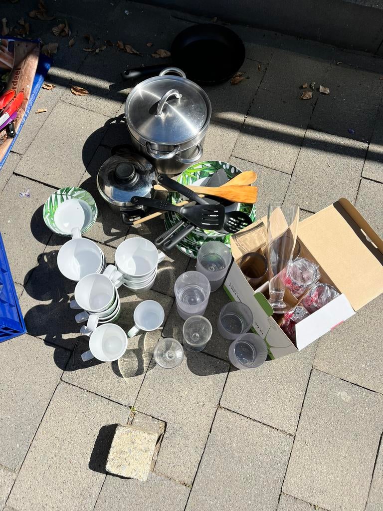 Hele set voor in de caravan , camper , tent, Ophalen, Gebruikt