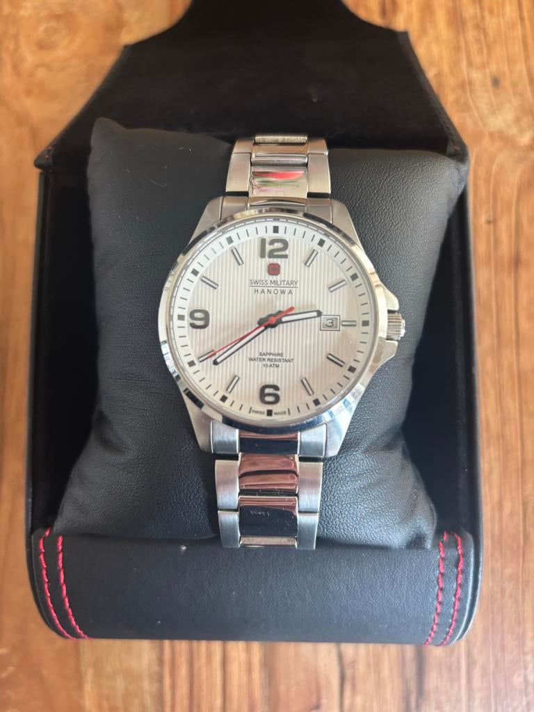 Swiss Military Hanowa Horloge - Stoer & Stijlvol, Sieraden, Tassen en Uiterlijk, Horloges | Heren, Overige merken, Gebruikt, Staal