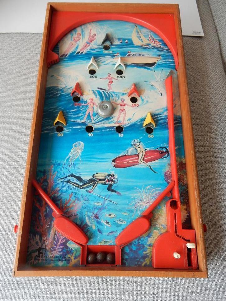 kinder flipperkast Knikkerspel, Verzamelen, Speelgoed, Zo goed als nieuw, Ophalen of Verzenden