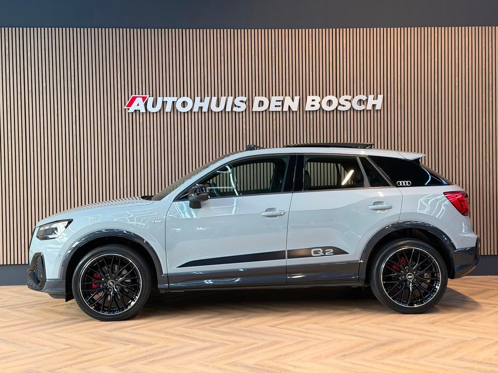 Audi Q2 35 TFSI S Line. Pano - Matrix - Ambiance - B&O - ACC, 4 cilinders, 150 pk, Bedrijf, 690 kg