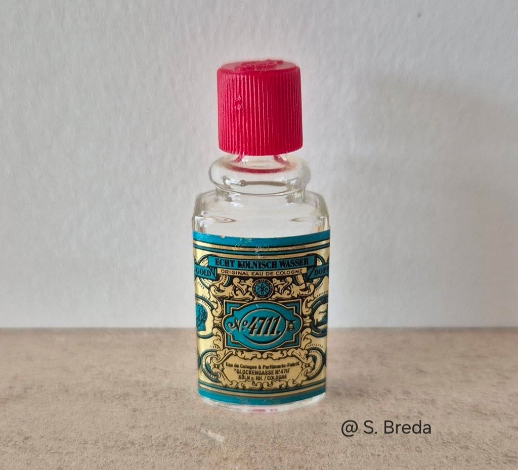 4711 Vintage Eau de Cologne miniatuur leeg, Ophalen of Verzenden, Zo goed als nieuw, Miniatuur