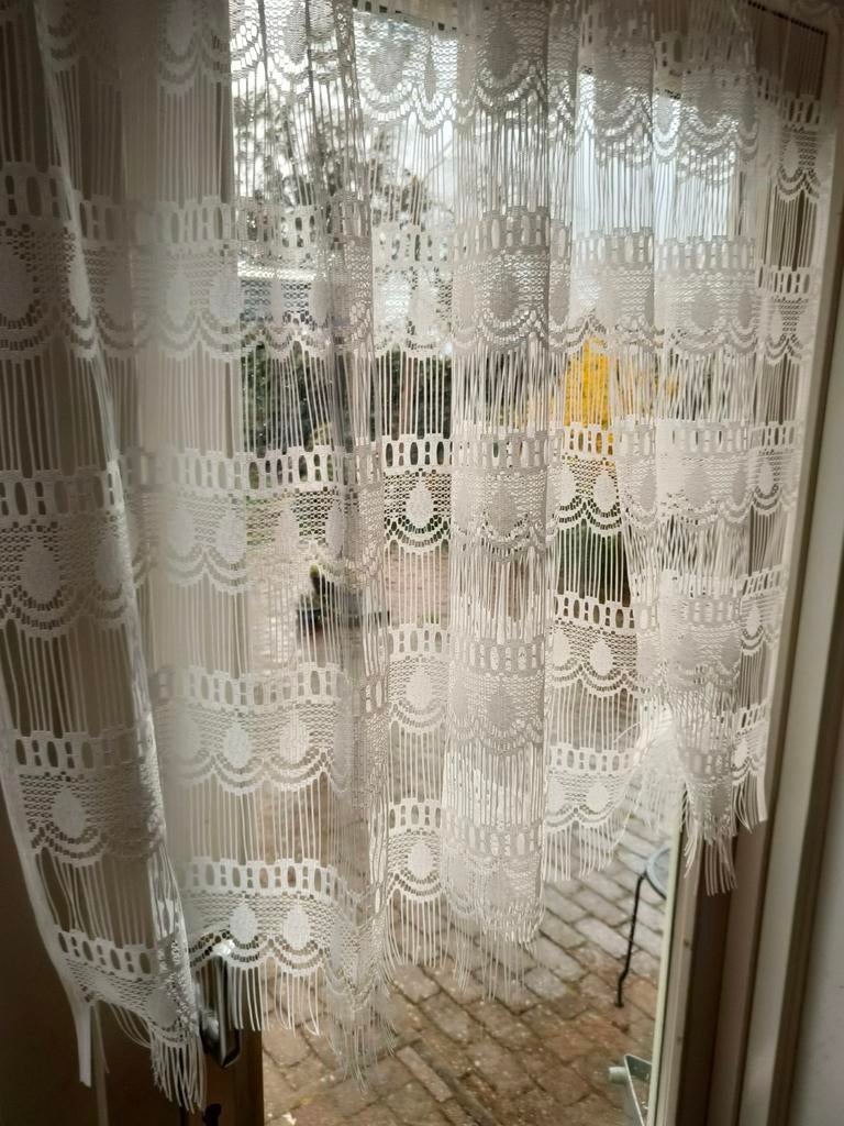 Nieuwe Vitrage 6 meter lang, 180 breed, Wit, 150 tot 200 cm, Nieuw, Ophalen of Verzenden