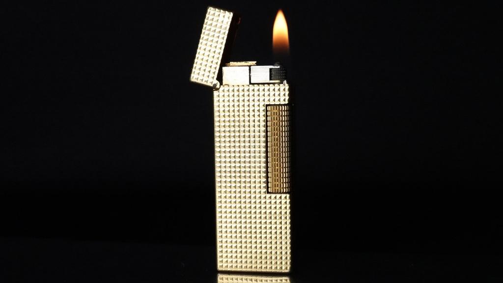 Dunhill Hobnail Pattern Rollagas Aansteker, Verzamelen, Ophalen of Verzenden, Gebruikt, Aansteker