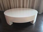 Grote ronde witte hoogglans salontafel koffietafel, Huis en Inrichting, Ophalen, Kunststof, Gebruikt, Rond