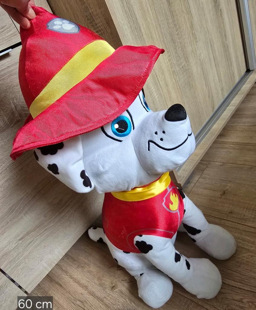 Grote knuffel Marshall van Paw Patrol 60 cm, Ophalen, Zo goed als nieuw, Hond, Middelgroot (20 tot 80 cm)