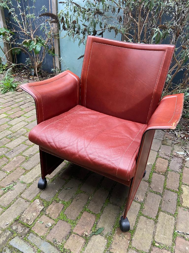 Matteo Grassi Quorum fauteuil en Selaria Bank, Ophalen, Gebruikt, Overige materialen, 75 tot 100 cm
