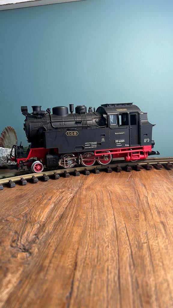 LGB Lehmann 2080 S Electronic – Harz Querbahn Locomotief, Hobby en Vrije tijd, Overige merken, Ophalen of Verzenden, Zo goed als nieuw