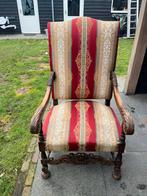 Louis XV Stijl Notenhouten Zetel met Velours Stof, Ophalen