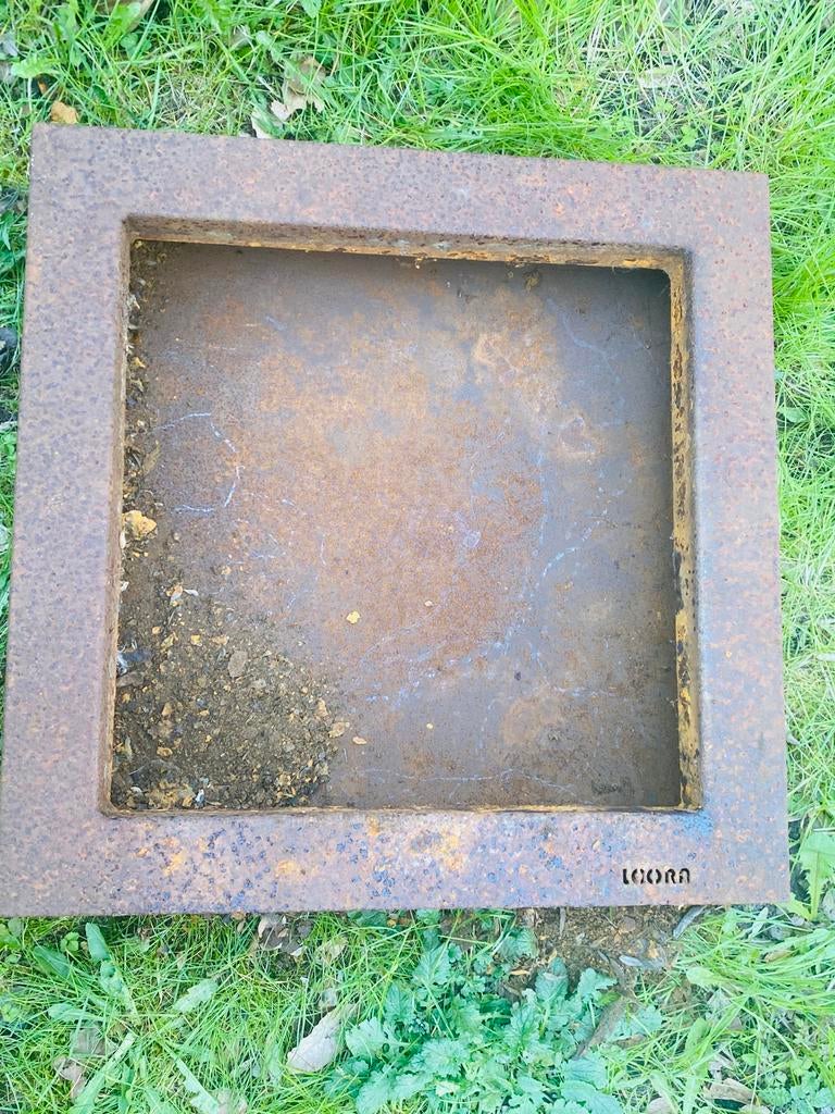 Cortenstaal spiegelvijver bak (#3), Tuin en Terras, Ophalen, Gebruikt