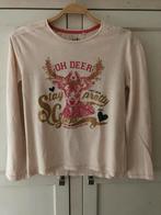 Leuk zalmroze shirt met lange mouwen maat 158/164, Kinderen en Baby's, Kinderkleding | Maat 158, Ophalen of Verzenden, Zo goed als nieuw
