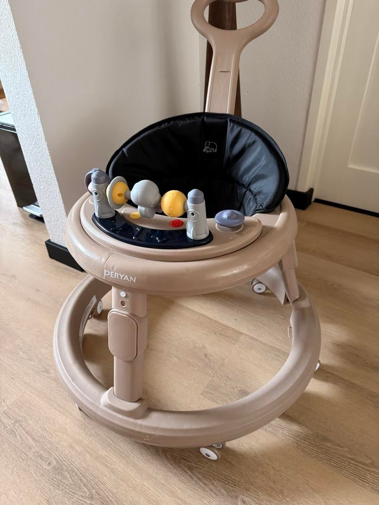 Deryan Loopstoel rond, Kinderen en Baby's, Speelgoed | Babyspeelgoed, Ophalen of Verzenden, Zo goed als nieuw, Overige typen, Met wieltjes