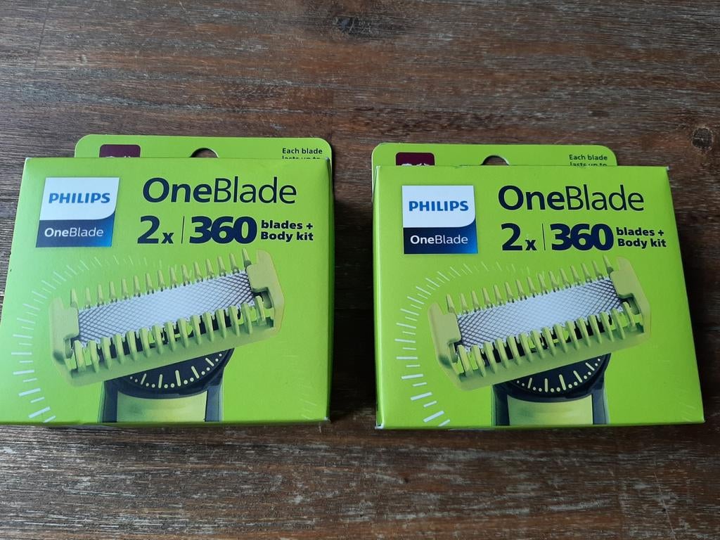 Philips OneBlade 360 blades + Body kit (2x), Witgoed en Apparatuur, Persoonlijke-verzorgingsapparatuur, Ophalen of Verzenden, Nieuw