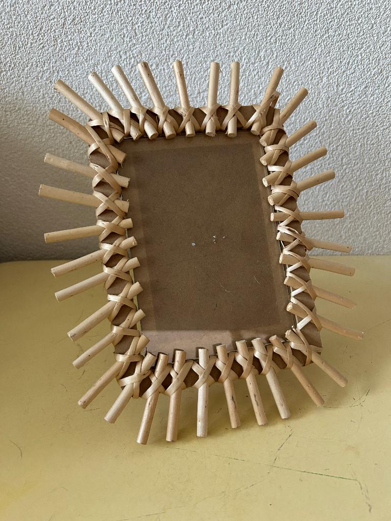 Zara home rotan of rieten fotolijst voor een 10-15cm foto, Ophalen of Verzenden, Gebruikt