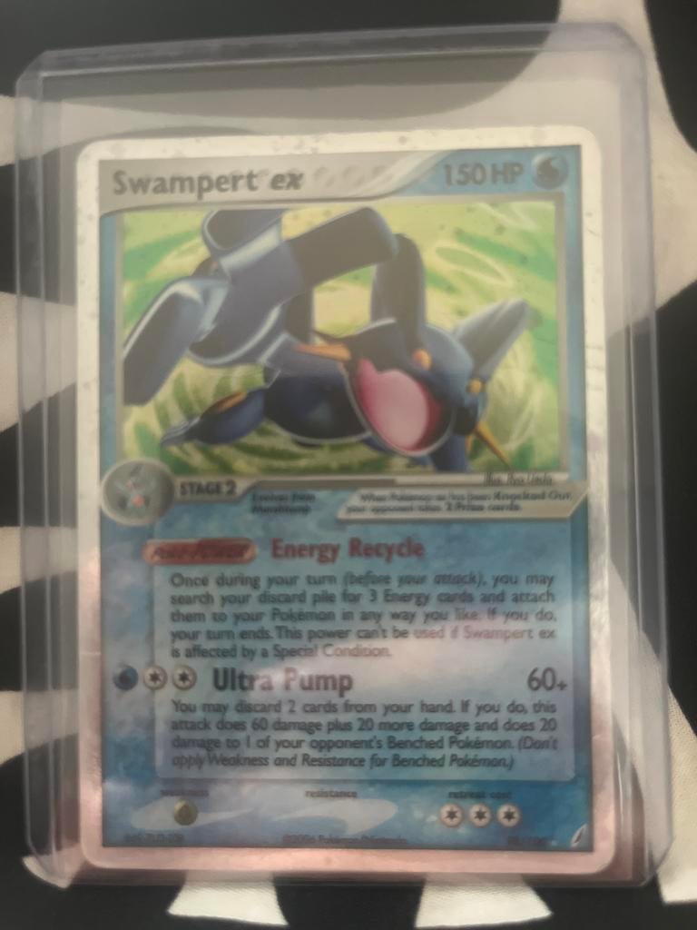 Swampert ex 98/100 Pokémon Kaart - Holo Rare, Ophalen of Verzenden, Zo goed als nieuw, Losse kaart, Foil