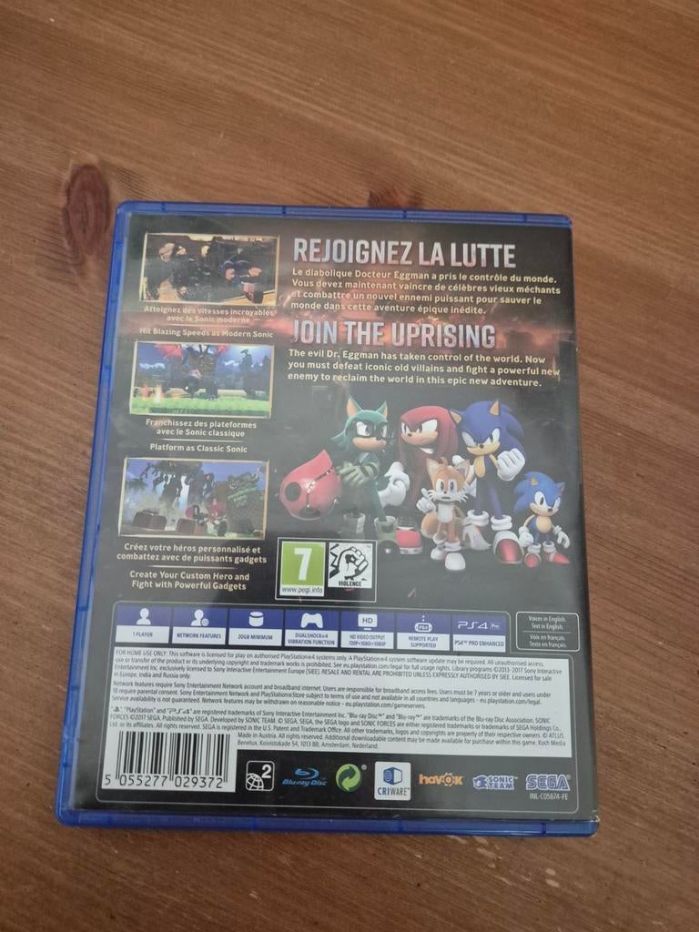 PS4 spel sonic forces, 1 speler, Ophalen of Verzenden, Avontuur en Actie, Vanaf 7 jaar