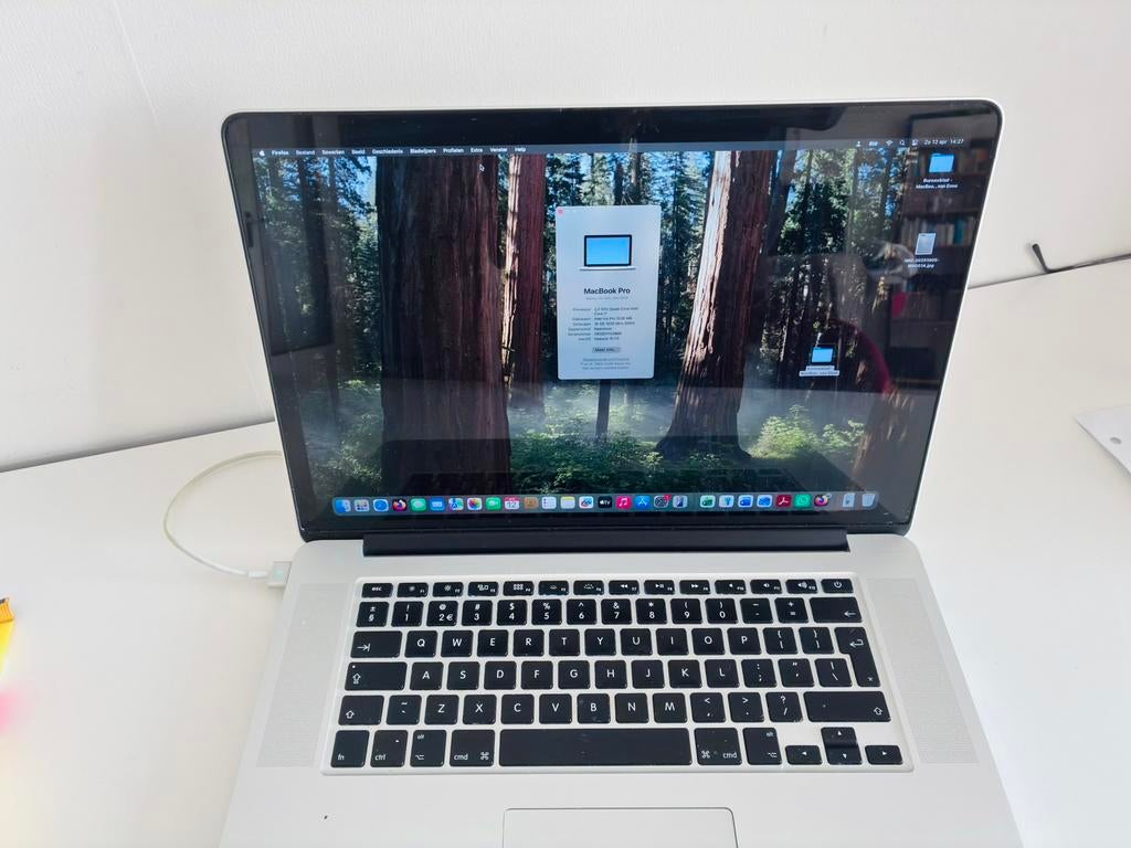 Mac book pro mid 2015 15 inch retina i7, Computers en Software, Apple Macbooks, Gebruikt, 2 tot 3 Ghz, 512 GB, 16 GB