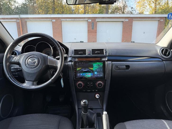 Mazda 3, multimedia, new APK, 1.6 Hatchback 2008 Grijs, Auto's, Mazda, Particulier, ABS, Airbags, Airconditioning, Android Auto