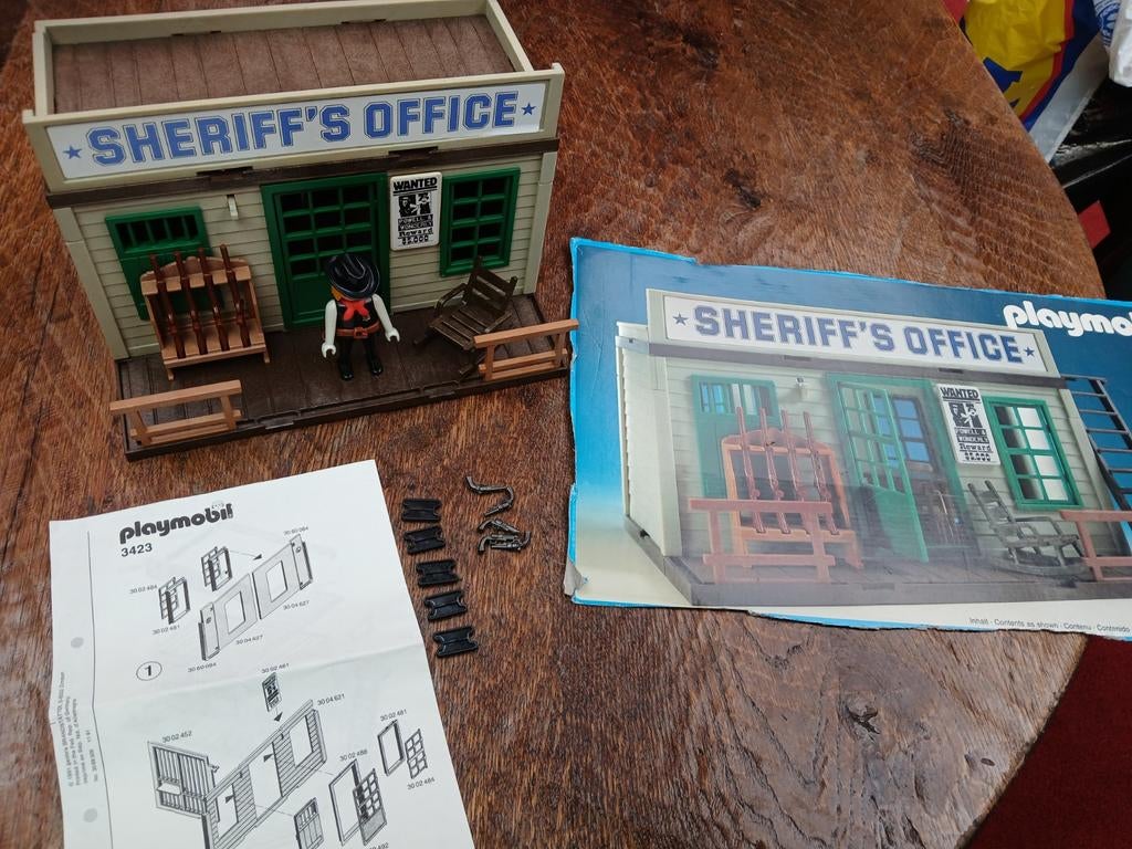 Vintage playmobil western sheriff,s office, Ophalen