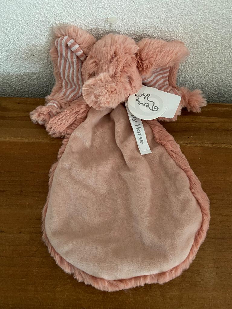 K1023 happy horse doekje olifant Emily doekje, Ophalen of Verzenden, Nieuw, Olifant