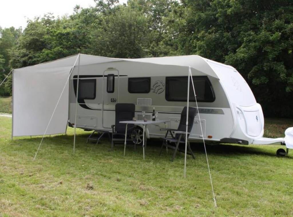 Esvo lichtgrijze schuifluifel maat 1 - zgan 1x gebruikt, Ophalen of Verzenden, Zo goed als nieuw, Ten Cate All Season 240g/m2