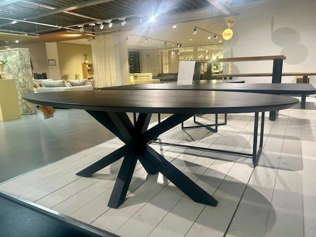 Eettafel ovaal, Huis en Inrichting, Ophalen, Gebruikt, 4 tot 6 stoelen