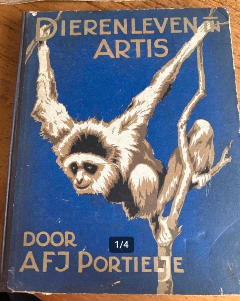 Verkade album Dierenleven in Artis 1939, Ophalen of Verzenden, Gelezen, Verkade, Plaatjesalbum