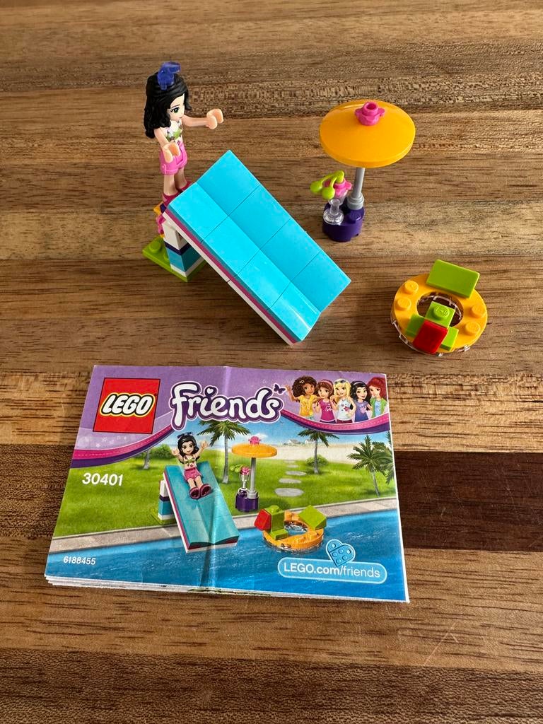 Lego Friends 30401 Zwembad met Stephanie, Ophalen of Verzenden, Zo goed als nieuw, Complete set, Lego
