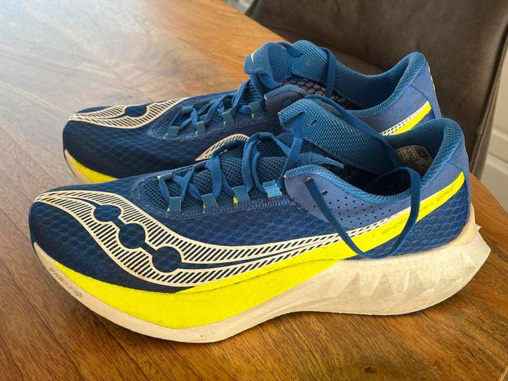 Saucony Endorphin Pro 4 Hardloopschoenen maat 46, Kleding | Heren, Sportkleding, Gedragen, Hardlopen of Fietsen, Overige maten