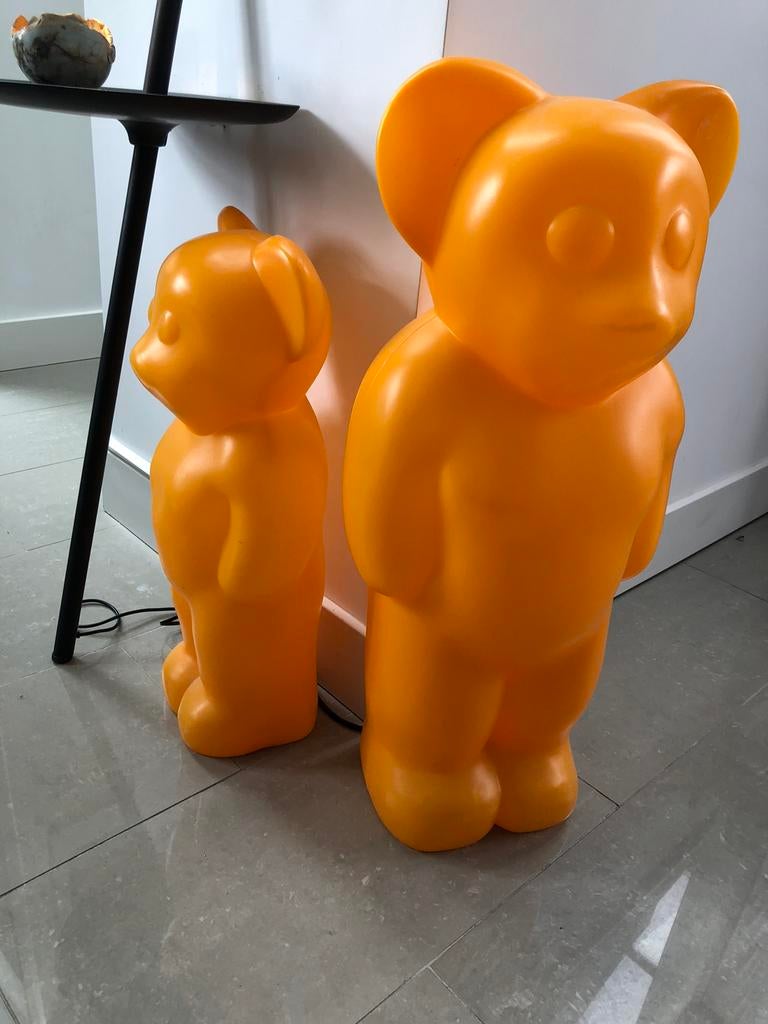 Lumibär lamp beren, oranje, Haribo beer, design, Ophalen of Verzenden, Gebruikt, Kunststof, Minder dan 100 cm