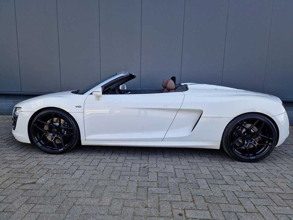 Audi R8 5.2 V10 FSI Spyder, Auto's, Automaat, Gebruikt, Cabriolet, Wit