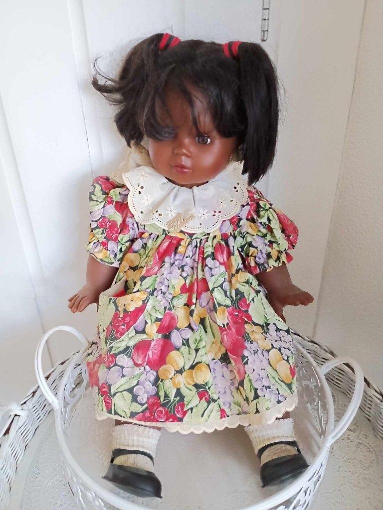 Vintage Zapf Creation pop 1985 gemerkt in nek, Verzamelen, Poppen, Ophalen of Verzenden, Gebruikt, Pop