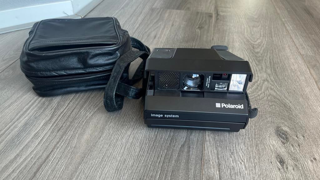 Polaroid Image System Camera (ca. 1990) met tas, Audio, Tv en Foto, Fotocamera's Analoog, Ophalen of Verzenden, Gebruikt, Polaroid