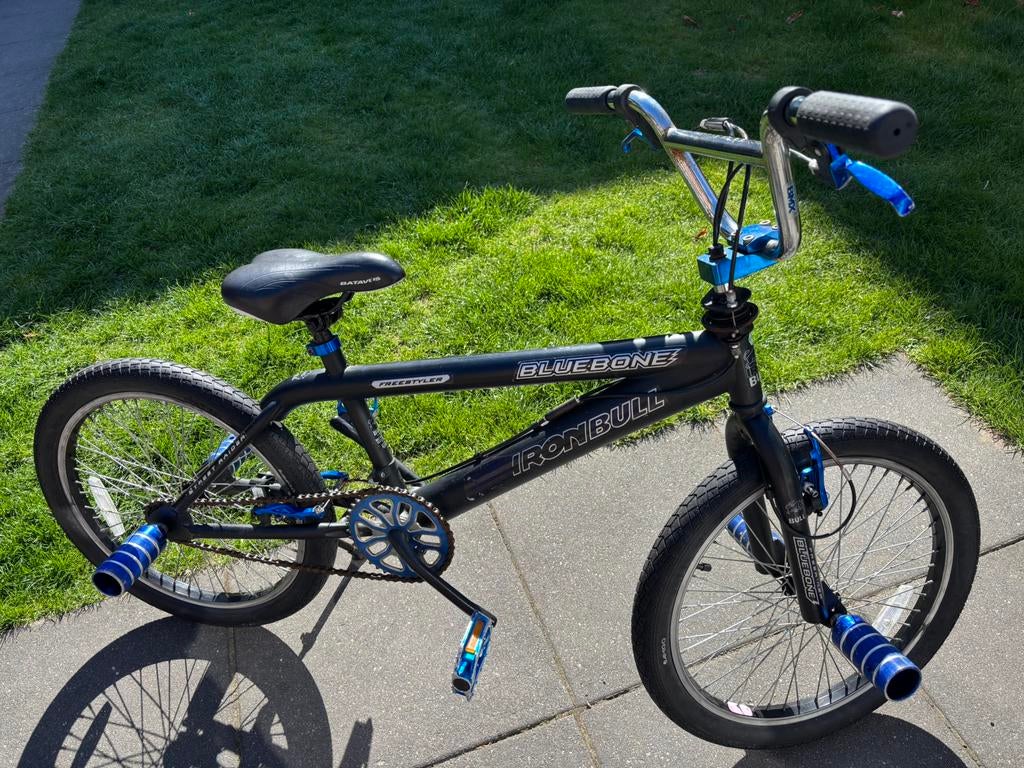 20” Ironbull Bluebone BMX stalen BMX jongens fiets, Gebruikt, Staal, Velgrem, 20 tot 24 inch