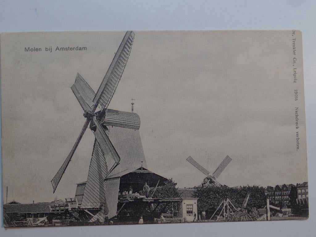 Amsterdam 653 Uitg Dr Trenkler Co Leipzig Molen, Verzenden, Voor 1920, Gelopen, Noord-Holland