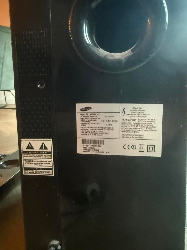 Samsung soundbar met subwoofer, Ophalen, Gebruikt