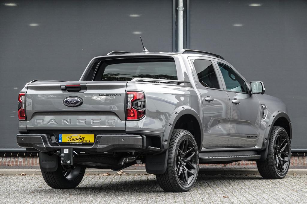 Ford Ranger Wildtrak 2.3PHEV 280Pk Aut. | Plug In Hybride |, Auto's, Ford, Automaat, Adaptive Cruise Control, Gebruikt, Zwart