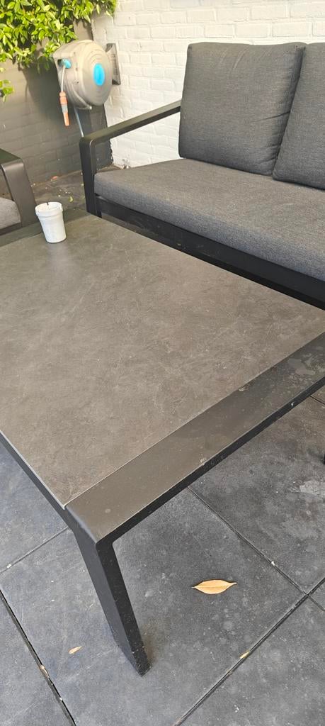 Grijze loungeset/ tuinset met tafel, Tuin en Terras, Tuinsets en Loungesets, Ophalen of Verzenden