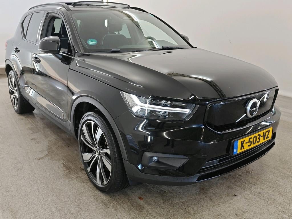 Volvo XC40 Recharge P8 78kWh 408pk AWD R-Design | SOH 91%| P, Gebruikt, Zwart, 24 maanden, Zwart