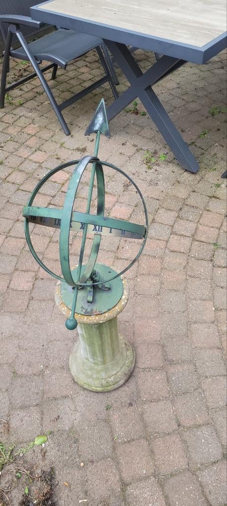 Zonnewijzer met sokkel, Tuin en Terras, Zonnewijzers, Ophalen