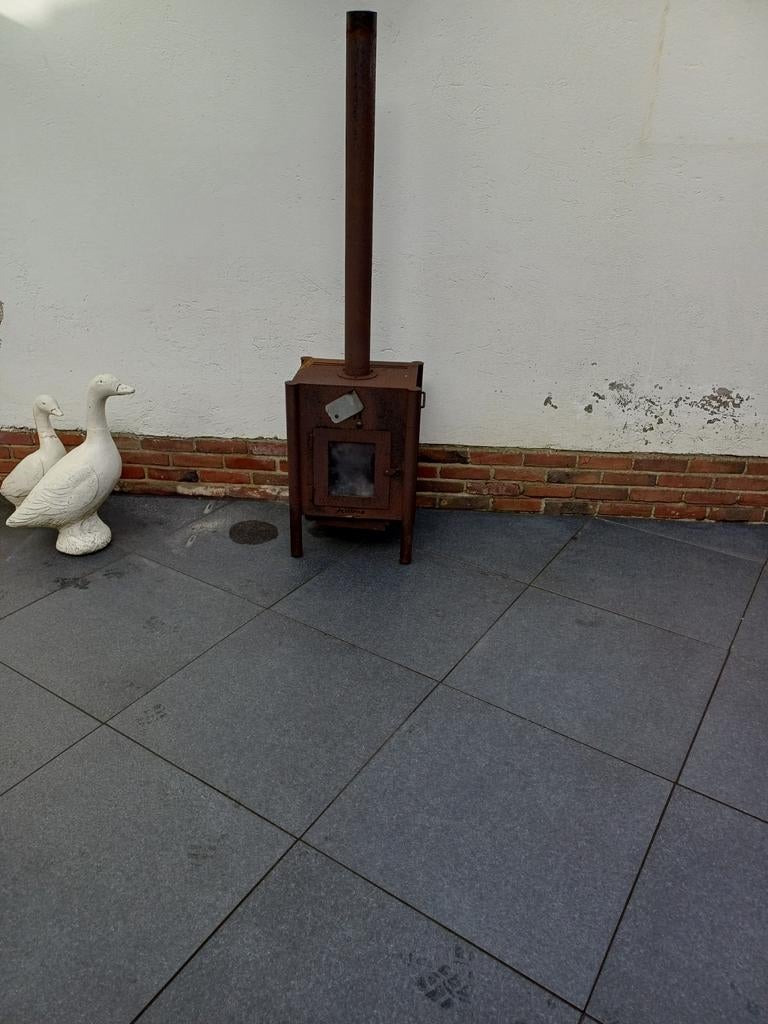 Pellet kachel voor buiten, Tuin en Terras, Tuinhaarden, Ophalen, Gebruikt