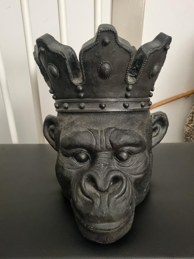 Te koop gorilla bloempot, Ophalen, Rond, Overige materialen, Minder dan 25 cm