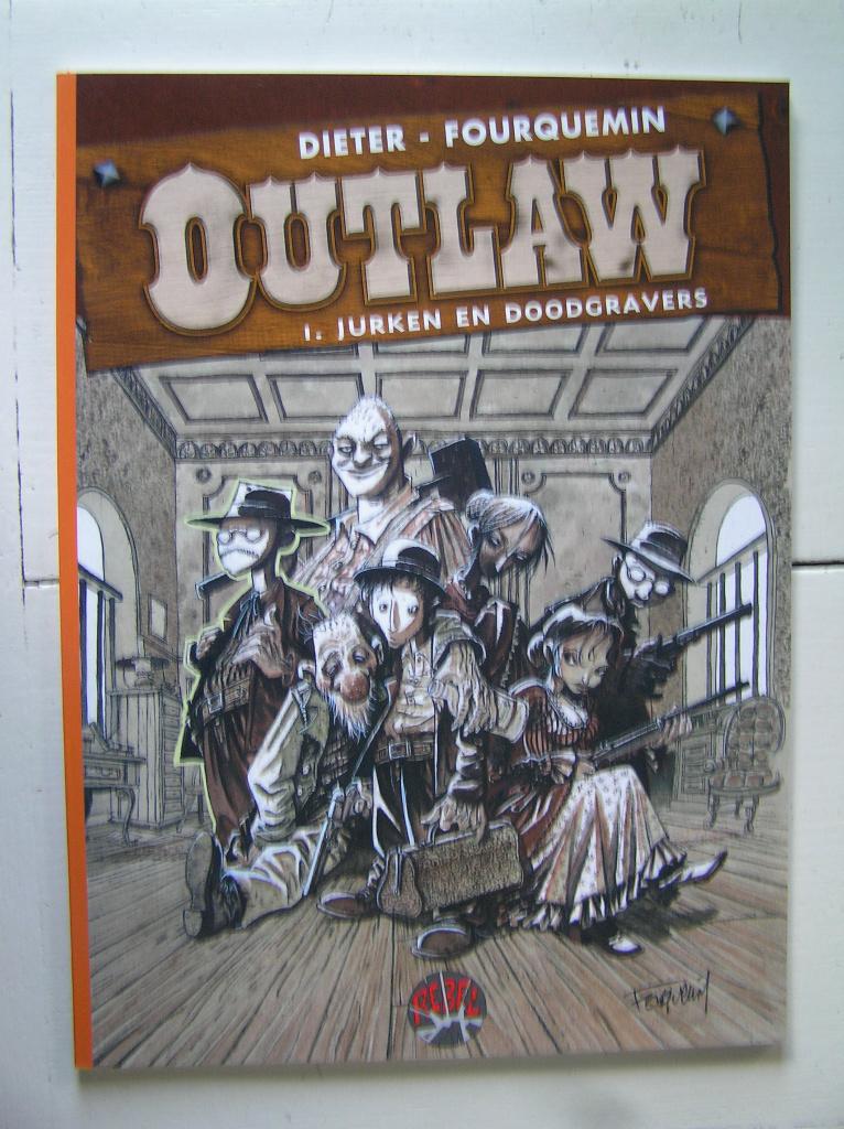 Outlaw.1.Jurken en doodgravers.3.Marketentster en soldaatjes, Meerdere stripboeken, Ophalen of Verzenden, Nieuw
